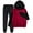 Red, variant on Hwmodou Toddler Girls Outfit Sets Kids Girl Boy Long Sleeve Lightweight Hoodie Sweatshirts And Long Pants Set Outfit,2-Piece,Size 3-12Y