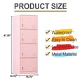 thumbnail image 4 of Metal Lockers for Employees,Office Storage Locker with 4 Door,Tall Locker Cabinet for Employees,School, Office, Home, Gym,Bedroom, 4 of 6