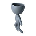 thumbnail image 3 of Zhaomeidaxi 1 Set Hanging Flower Pot Creative Art Portrait Sculpture Vase Flower Pot Garden Storage Abstract Character Succulents Plant Pot Micro Landscape Decor, 3 of 3