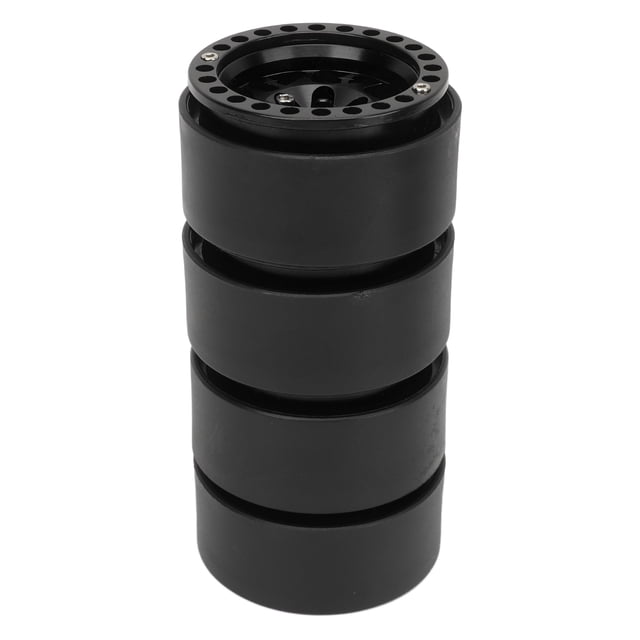 4pcs RC Crawler Rims Universal Aluminum Alloy 1.9in Beadlock Wheels, High Wear Resistance, Improved Crawler Performance, Easy Install for Axial SCX10, SCX10 II