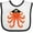 White and Black, variant on Inktastic Pirate Octopus Kids Funny Boys or Girls Baby Bib
