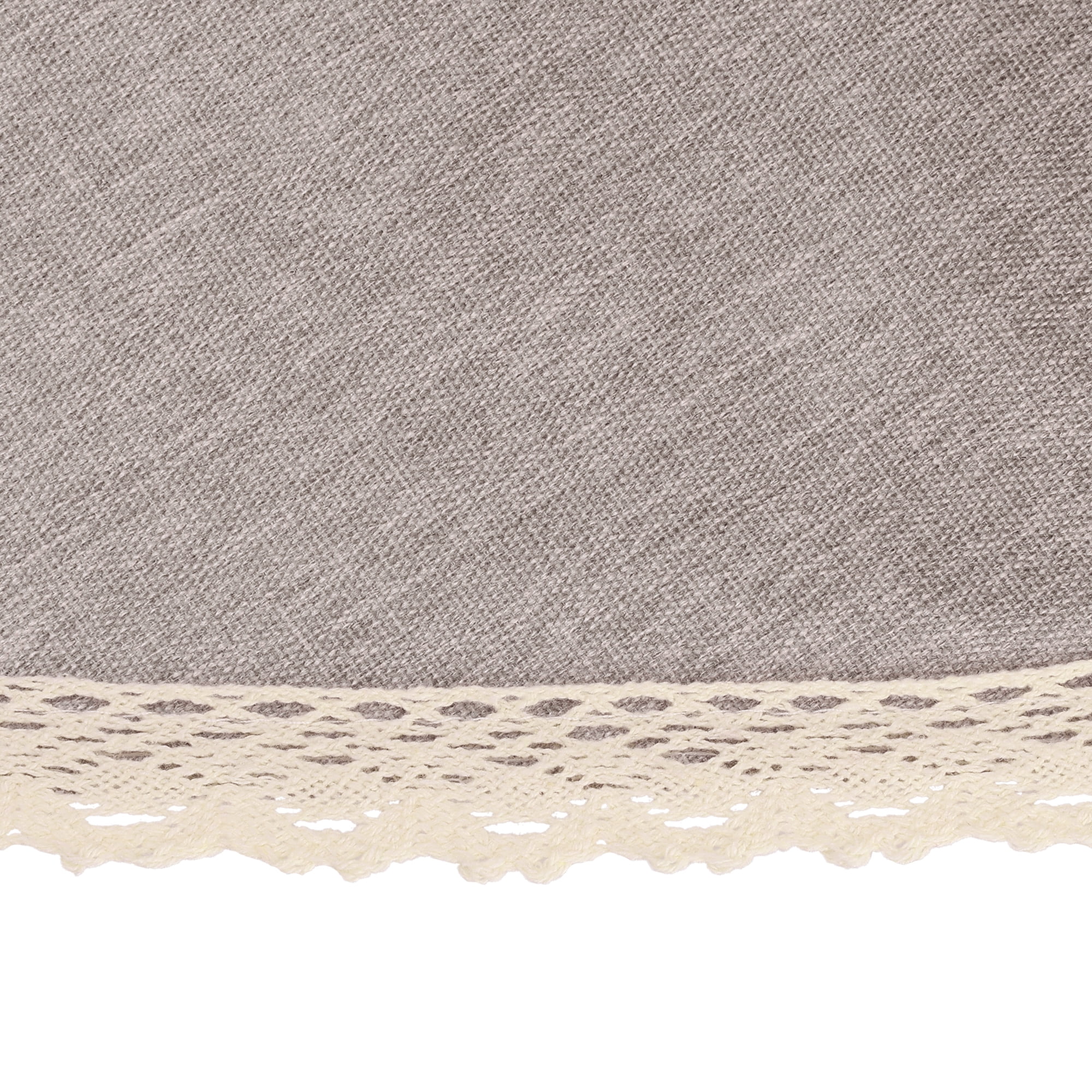 Unique Bargains Round Oil Proof Spill Proof Water Proof Lace TPU Kitchen Dining Tablecloth Light Coffee 47 inch