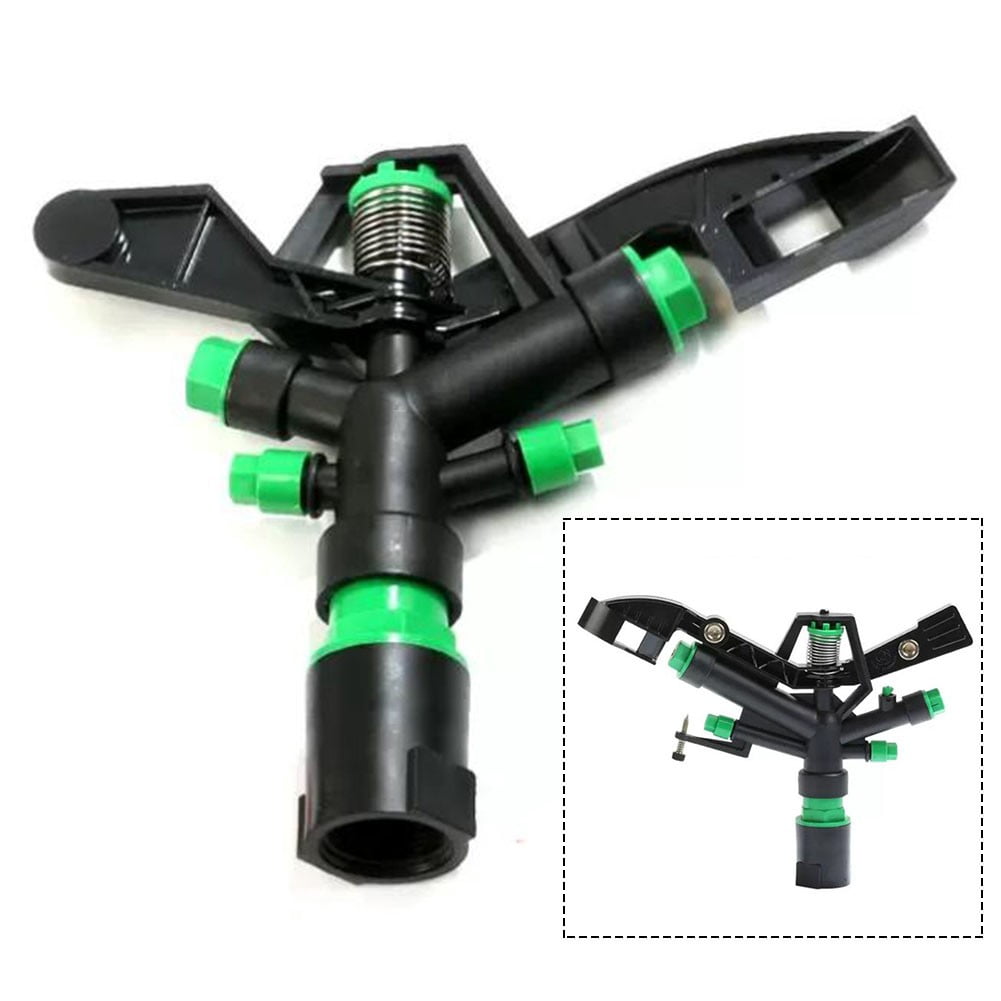 RichLink 1 inch Rotating 4 Spray Head Garden Sprinkler Automatic Rotat Spray Sprinkler