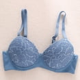 thumbnail image 4 of UDAUDU Push Up Lace Bra for Women Underwire Plunge Full Coverage Bras Comfortable Support Every Bra Blue 36C, 4 of 6