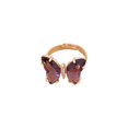 thumbnail image 4 of Ladies Fashion Creative Solid Color Butterfly Adjustable Ring With Opening, 4 of 8