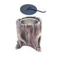 thumbnail image 3 of Fogón de interior con base de tetera y forma de tocón de árbol, cuenco de hormigón, chimenea de alcohol para jardín, decoración de comedor. Marrón oscuro, 3 of 9