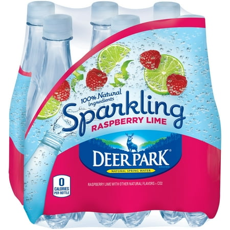 Deer Park Natural Spring Water Sparkling Raspberry Lime - 6 CT