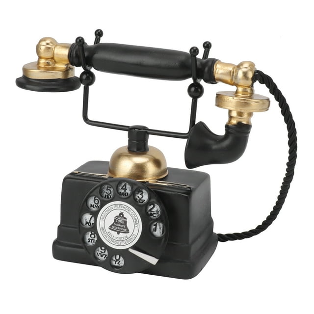 Teléfono Retro, Estatua De Decoración De Pared De Teléfono Vintage Un Teléfono Fiel De Latón Retro Teléfono Y Teléfono Antiguo Decorativo Para El Escritorio De La Ventana De