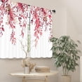 thumbnail image 5 of Sage Green Eucalyptus Leaves Kitchen Curtains Flower Watercolor Floral Spring Botanical Rod Pocket Plant Cafe Curtains for Bathroom Living Room Window Drapes Treatment Fabric 27.5 x 36 Inch, 5 of 6