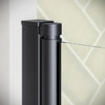 thumbnail image 4 of Isonzo 40" x 55" Frameless Pivot Fixed Bathtub Panel with CrystalTech Treated 1/4" Tempered, Clear Glass, Matte Black Hardware, SKU: DSD-3420-225-BL, 4 of 4
