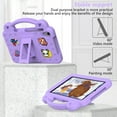 thumbnail image 4 of Dteck for Samsung Galaxy Tab A 8.4 2020 SM-T307 Case, Kids Friendly Light Weight Durable EVA Shockproof Handle Kickstand Drop Protection Rugged Cover for Boy Girl Kids, Lightpurple, 4 of 9