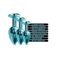 thumbnail image 5 of Global Novelties, Nixie Metal Anal Plug Trainer Set Blue Metallic, 5 of 5