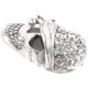 thumbnail image 2 of Skull Bones Brooch Pin Rhinestone Gothic Punk Breastpin for Women Men (X1514, Silver), 2 of 4