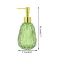 thumbnail image 4 of Unique Bargains 1 Pc Durable Argyle Soap Dispenser 11.84oz Green Gold Tone, 4 of 6