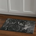 thumbnail image 3 of Linon Home Décor Jewel Area Rug Collection, Gray and Black, 8' x 10.4', 3 of 4