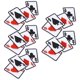 thumbnail image 1 of 5 parches para ropa de Poker Ace, emblema de tarjeta de póquer termoadhesivo, parches bordados para planchar, apliques de naipes, pegatina de tela para camiseta DIY Excelente Rendimiento, 1 of 5