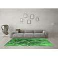 thumbnail image 3 of Ahgly Company Indoor Square Oriental Emerald Green Industrial Area Rugs, 7' Square, 3 of 4