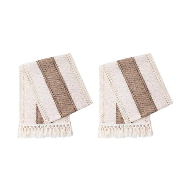 2x de de Macramé con Borlas para Decoración de Vacaciones Nupciales en hogar