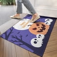 thumbnail image 4 of Happy Halloween Non Slip Washable Door Mat Pumpkin Skull Bat Spider Doormat Retro for Entry Floor Mat Set Living Room Bedroom Bathroom Crystal Velvet 30x17 Inches, 4 of 7