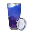 thumbnail image 2 of KLL Dreamy Colorful Starry Sky Print 40oz Stainless Steel Insulated Car Cup with Spillproof Lid - Keep Your Drink Hot or Cold on the Go-Straw Three-piece Set, 2 of 8