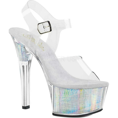

Women s Pleaser Flashdance 608CH Heeled Sandal Multiple Sizes