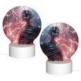 thumbnail image 2 of Daiia Electric Skeleton Surrealism Pattern Acrylic Night Light, LED Touch Light, Bedroom Night Light, Soft Glowing Lamp Perfect Gift for Mother's Day, Birthday, or Christmas, 2 of 9