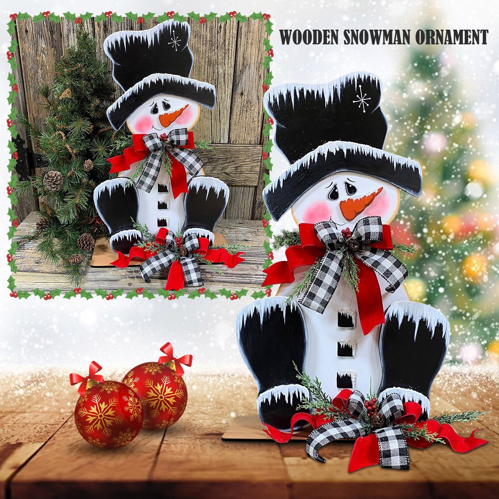 Details about   Lo t of 2 Snowman & Holiday Truck 2×3 Clip Picture Ornament 
