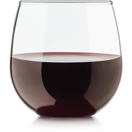 Stemless Flute Glass - Libbey 4pc Stemless Balloon Wine Glasses