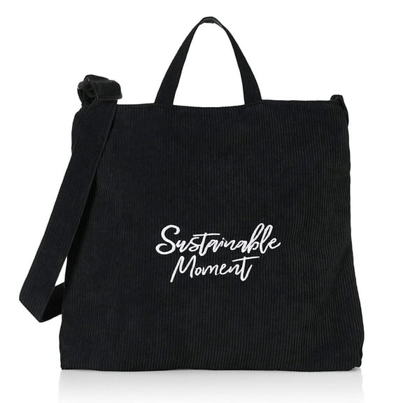 Women's Crossbody Handbag Large Shoulder Shopping Hobo Bag Corduroy Handbag Top Zip Bags Handmade Messenger Bag