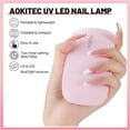 thumbnail image 2 of Aokitec Luz UV para uñas - Mini lámpara de uñas LED UV Secador de uñas portátil para esmalte de gel UV Pegamento de uñas Gel Forma de ratón Tamaño pequeño con cable USB para curar todos los geles de u, 2 of 5