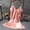 Pink, variant on IQPE Women Elegant Lace Halter Pajamas Soft Satin Nightdress Comfort Home Wear Nightgown