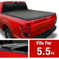 thumbnail image 2 of MaxMate Soft Quad-fold Truck Bed Tonneau Cover Compatible with 2015-2020 Ford F-150 | 5.5' (67") Bed | TCF484041, 2 of 6