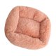thumbnail image 5 of Cama para perros y gatos, cálida perrera de peluche, saco de dormir para cachorros, colchón L rosa, 5 of 9