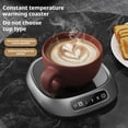 thumbnail image 3 of Rechargeable Electric Coffee-Cup, Mug Warmer, Usb Rechargeable Coaster, Electric Ceramic Drinks Cup, Travel Ready, For Desk, Kitchen, Travel, 3 of 9