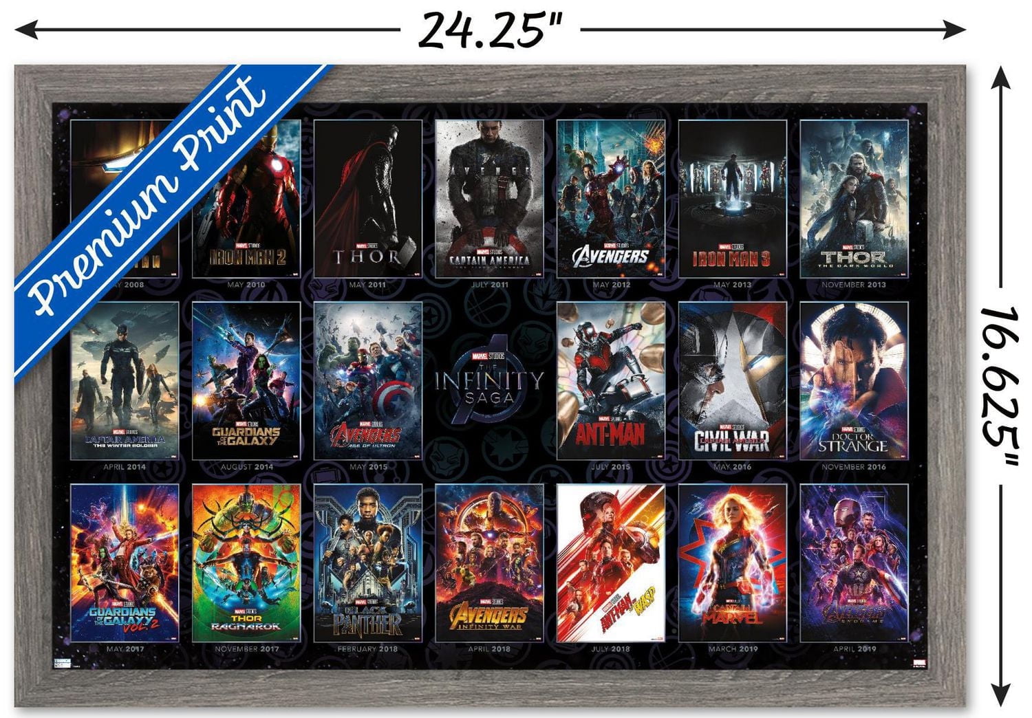 Marvel Avengers : La Saga Infinity - Grille d'une feuille