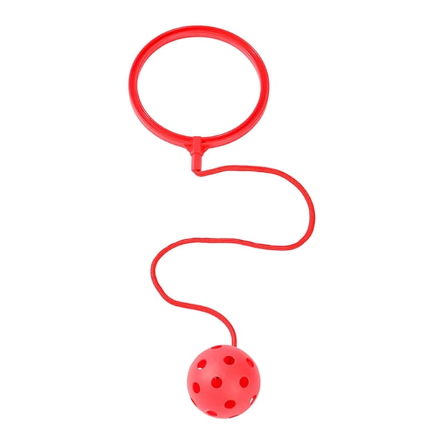 Juguete para saltar pelota en tobillo, ideal para ejercicios al libre y entrenamiento físico. Regalos de cumpleaños para niños y niñas en Rojo