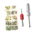 thumbnail image 3 of Kit de 102 piezas para núcleo de válvula de aire acondicionado, surtido de herramientas de reparación de vástagos de válvulas de neumáticos de, 3 of 8