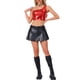 thumbnail image 2 of Top corto metálico para mujer de un solo hombro, ropa de fiesta de Halloween, clubwear, camisetas brillantes holográficas, XS rojo chile, 2 of 6
