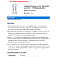thumbnail image 2 of Intake Manifold Gasket Set - Compatible with 1953 - 1967 Cadillac DeVille 1954 1955 1956 1957 1958 1959 1960 1961 1962 1963 1964 1965 1966, 2 of 2
