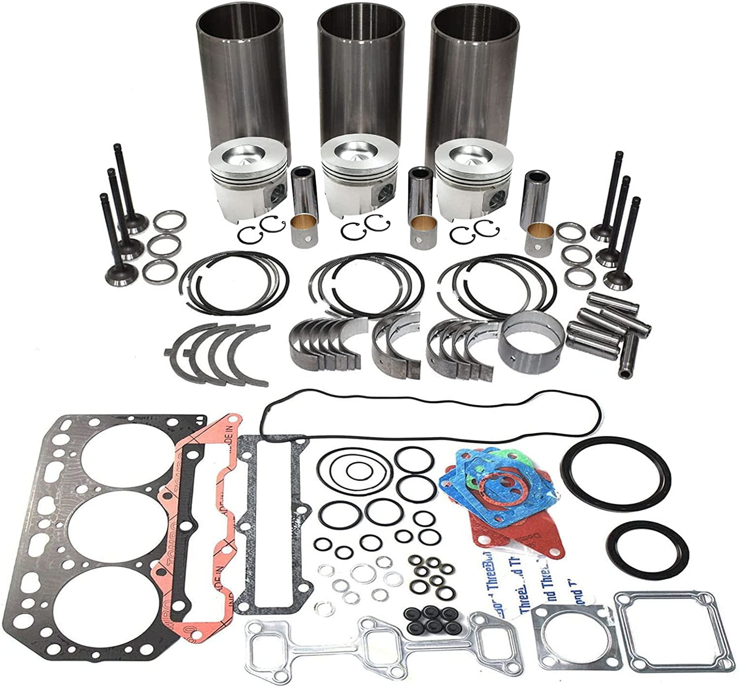 3TNV88 3D88E Overhaul Rebuild Kit Compatible with New Holland T3010