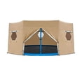 thumbnail image 2 of Round Outdoor Trampoline With Sun Shade Canopy Safety Enclosure Net Backyard Kids Play Trampoline 6FT, 2 of 6