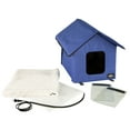 thumbnail image 5 of PETMAKER Heated Cat House with Heating Pad and Sherpa Cover (Blue), 5 of 10