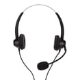 thumbnail image 3 of Auriculares para teléfono con conector dual de 3,5 mm, binaurales, volumen ajustable, con cable, servicio de atención al cliente, auriculares con micrófono para PC y empresas, 3 of 12