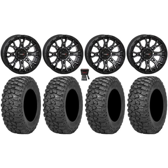 System 3 ST-6 14" Wheels Dark Tint 30" Trail Saw 2.0 Tires Can-Am Commander Maverick Renegade Outlander Defender