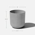 thumbnail image 5 of Veradek Mason Series Kona 15" Plastic-Stone Planter 2-Pack Gray, 5 of 9