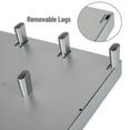 thumbnail image 5 of Mind Reader Plastic PC, Laptop Imac, Monitor Stand with Three Drawer Desk Organizer, Silver, 5 of 8