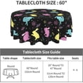 thumbnail image 4 of Easter Eggs Tablecloth, Cute Bunny Table Cloth for Party Decoration, Round 60 Inch, Happy Easter Themed Tablecloths for Dinner Kitchen Party Picnic, 4 of 6
