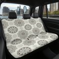 thumbnail image 7 of Psesaysky Mandala Flower Pattern Rear Bench Seat Covers for Cars, 2 Piece Soft Washable Back Seat Protectors for Sedan and Truck, 7 of 7