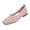 Pink_017, variant on Domuza Women's Square Toe Knitted Flats Comfortable Softsole Slip On Ballet Flats summer Lightweight Casual Walking Work Shoes Purple 8.5（EU-41）
