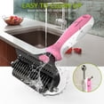 thumbnail image 5 of 2 in 1 Professional Grooming Rake for Cats & Dogs-Dematting Comb for Easy Mats & Tangles Removing,Hair Removal Cleaner for Pets(Purple), 5 of 7